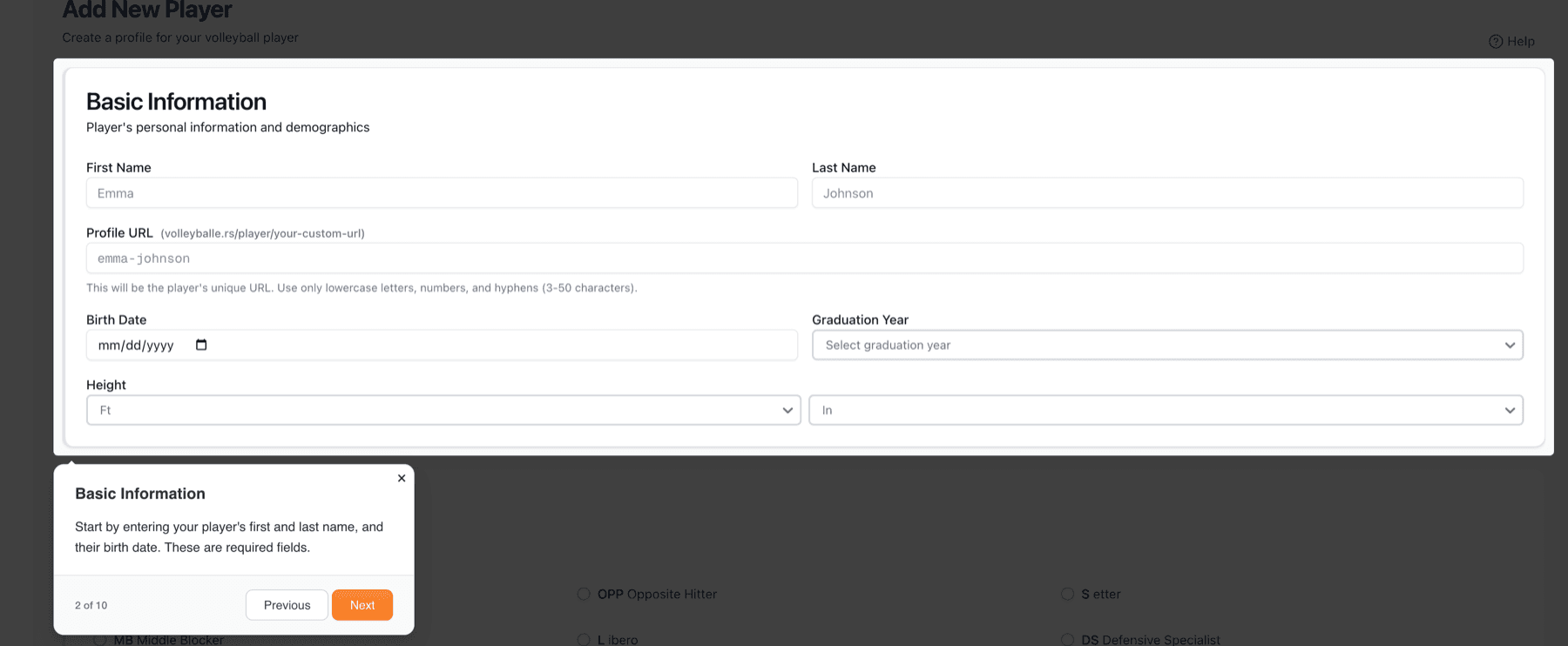 Tour showing step-by-step instructions