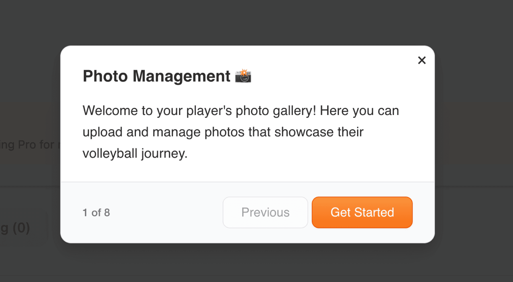 Photo management tour introduction
