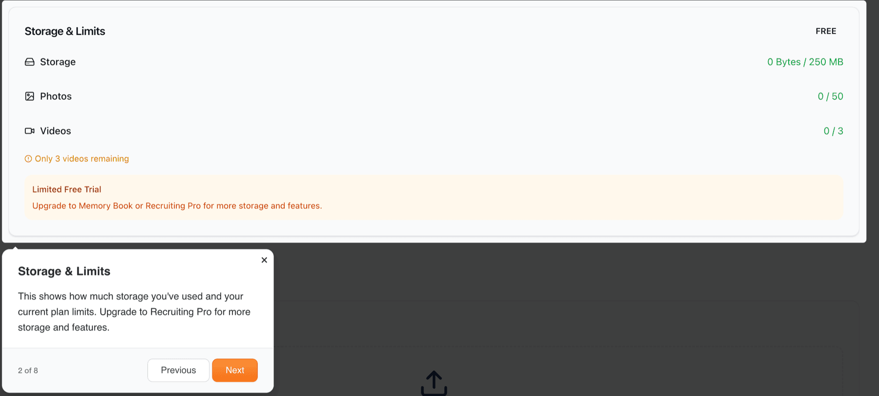 Photo tabs showing Upload, Gallery, Pending, and Rejected