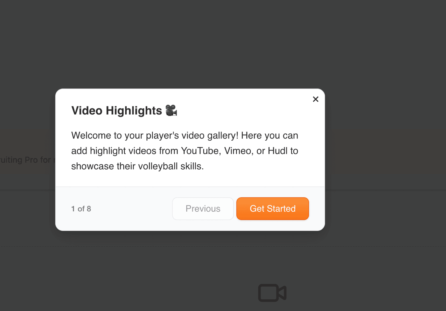 Video showcase tour introduction